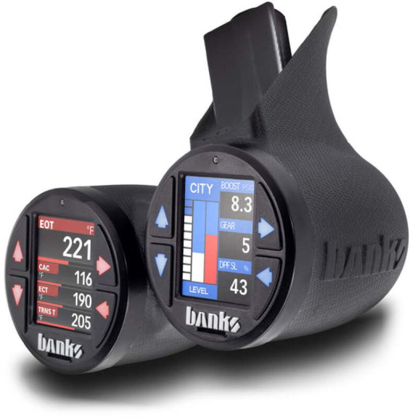 Banks Power 63383 Banks Gauge Pod Kit 2023-2024 Ford F250-450 & 2021-24 F150  iDash Stealth Pod Mount - Dual Gauge