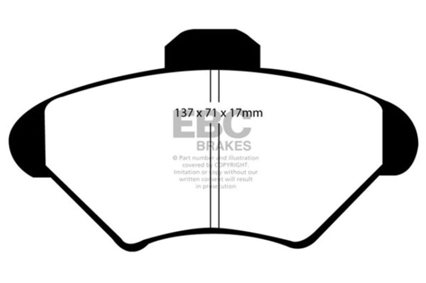 EBC Brakes DP51143NDX Bluestuff NDX Full Race Brake Pads