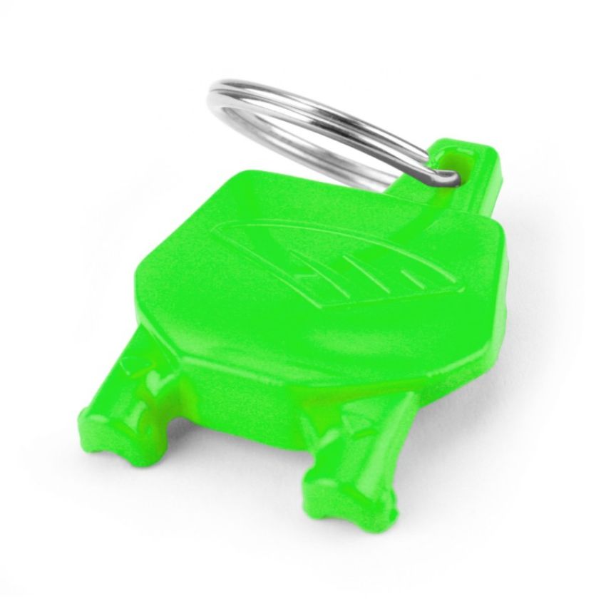 Cycra 1CYC-0002-72 Key Ring with Number Plate - Green