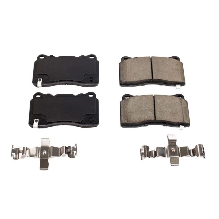 PowerStop 17-1836 PowerStop - Z17 Low-Dust Ceramic Brake Pads with Hardware