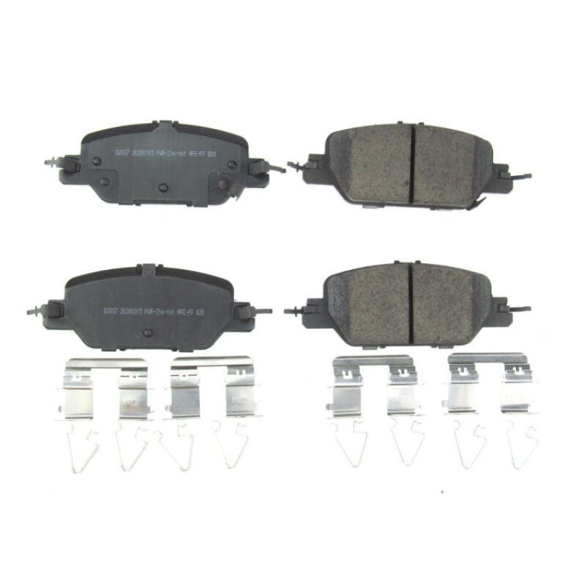 PowerStop 17-2037 PowerStop - Z17 Low-Dust Ceramic Brake Pads with Hardware