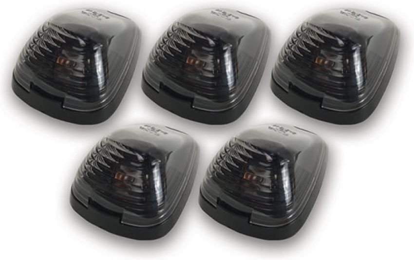 Pacer Performance 20-235S Smoke Hi-5 Cab Roof Light Kit, 99-14 Ford Style