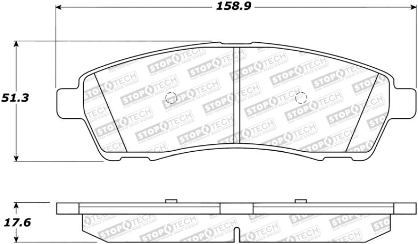 Stoptech 308.07570 Street Brake Pads