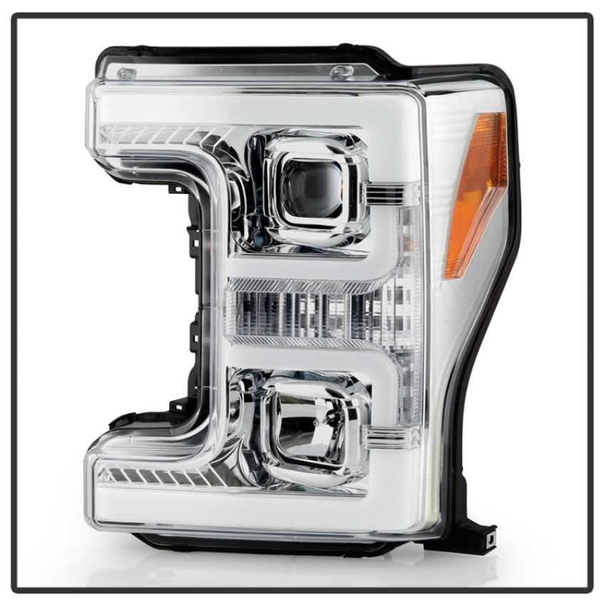 SPYDER 5086273 Projector Headlights - Switch Back Sequential Turn Signal Light Bar - Chrome