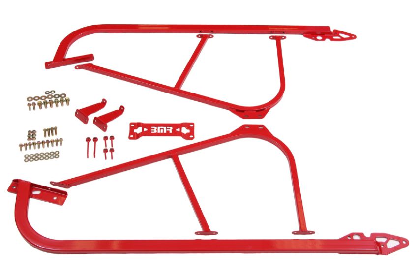 BMR Suspension SFC110R BMR 08-17 Challenger Bolt-On Subframe Connectors - Red
