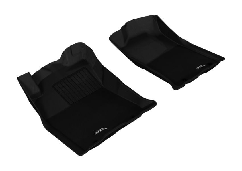 3D MAXpider 2012-2015 Toyota Tacoma Double Cab Kagu 1st Row Floormat - Black
