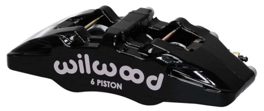 Wilwood 120-13432-BK Caliper-Forged Dynapro 6 5.25in Mount-R/H 1.62/1.38in/1.38in Pistons 1.10in Disc