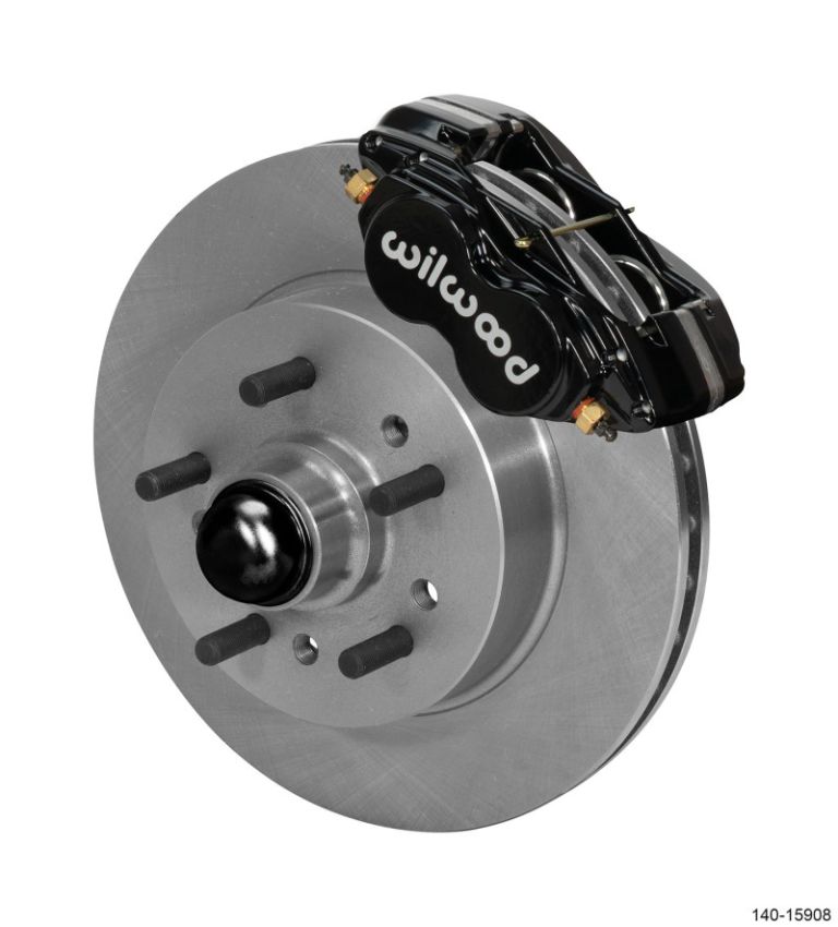 Wilwood 140-15908 Forged Dynalite Pro Front Kit 11.00in One Piece HP Hub and Rotor - Black