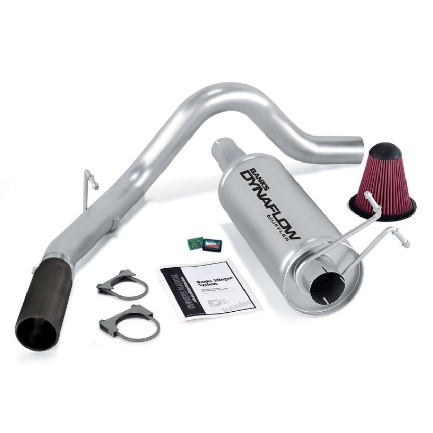 Banks Power 49406-B 99-04 Ford 6.8L Excursion Stinger System w/ AutoMind - SS Single Exhaust w/ Black Tip