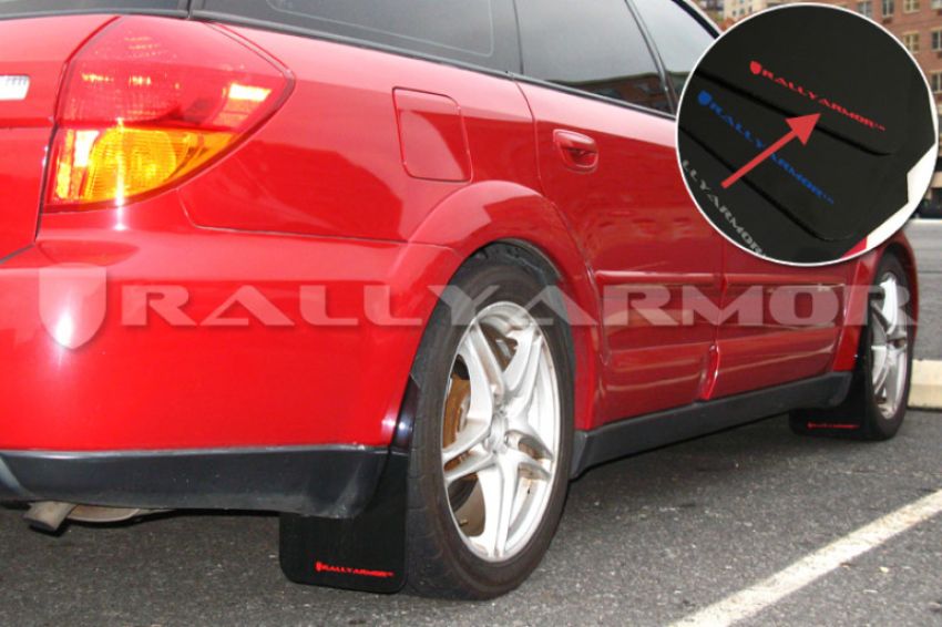 Rally Armor MF4-UR-BLK/RD Black Mud Flap/Red Logo