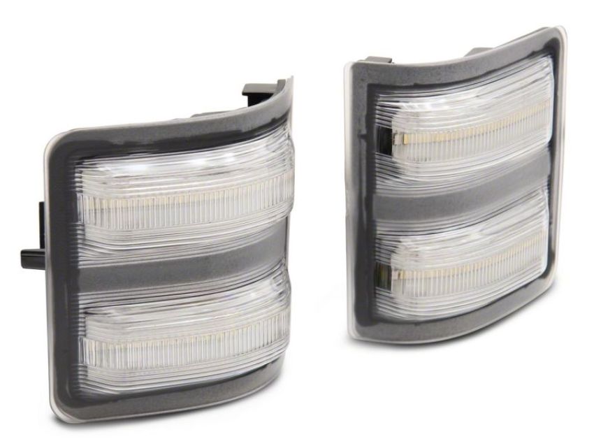 Raxiom SD18246 11-16 Ford F-250/F-350 Super Duty Axial Series LED Switchback Side Mirror Marker Lamps- Clear