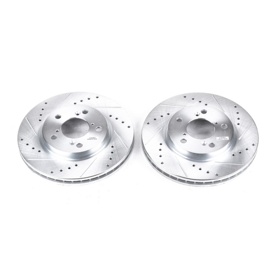 PowerStop JBR989XPR PowerStop Evolution Performance Drilled, Slotted & Plated Brake Rotor Pair