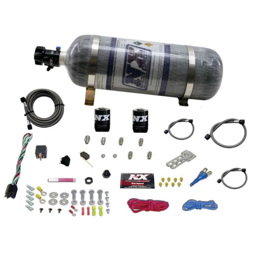 Nitrous Express 20112-12 SHARK SHO 400 HP SINGLE NOZZLE SYSTEM WITH COMPOSITE BOTTLE