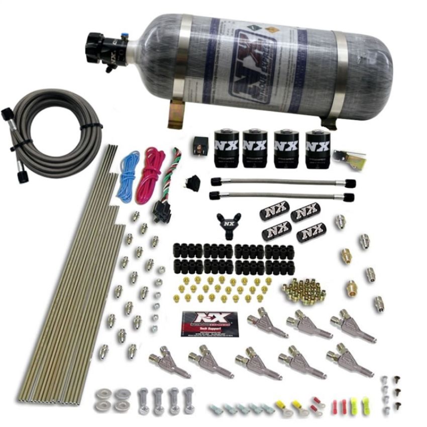 Nitrous Express 80016-12 VORTECH NOZZLE SYSTEM WITH 12LB COMPOSITE BOTTLE