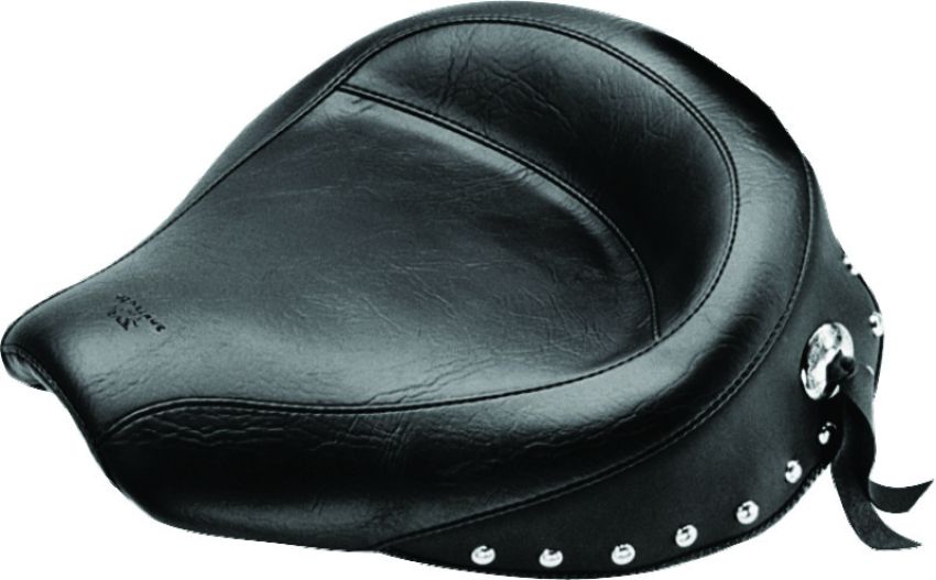 Mustang Motorcycle 75527 Mustang 58-84 Harley FX/FL Wide Touring Solo Seat w/Studs- Black