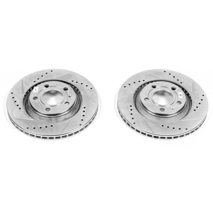 PowerStop EBR1014XPR PowerStop Evolution Performance Drilled, Slotted & Plated Brake Rotor Pair