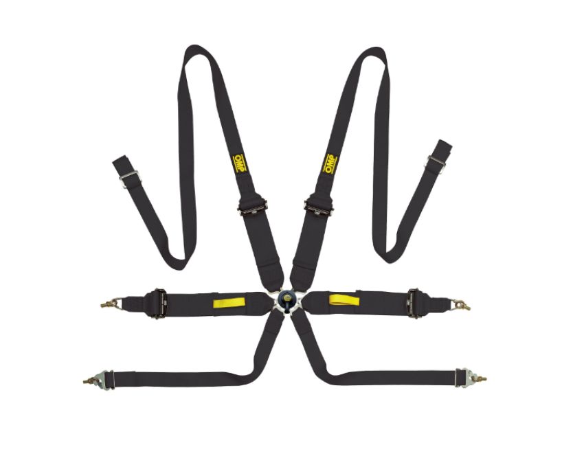 OMP RACING, INC. OMPDA0-0203-A02-071 Safety Harness Tecnica Black FIA 8853-2016