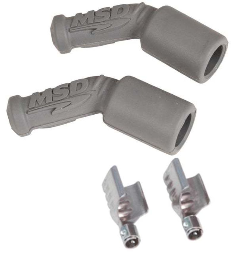 MSD IGNITION MSD3304 45 Degree Plug Boots & Terminals - LS1 2-Pack