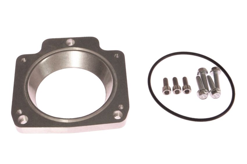 ICT BILLET ICT551513 LS Throttle Body Adapter 3 Bolt Intake to 4 Bolt