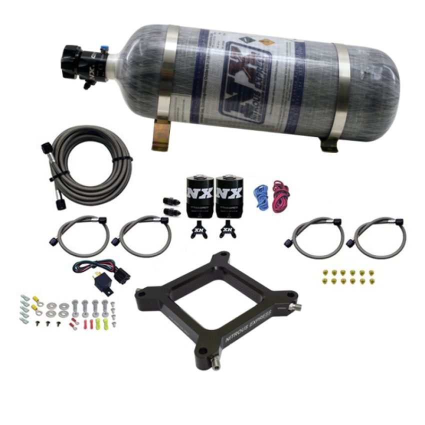 Nitrous Express 67040-12 4150 Assassin Plate, Stage 6 (50-300HP) 12LB Bottle