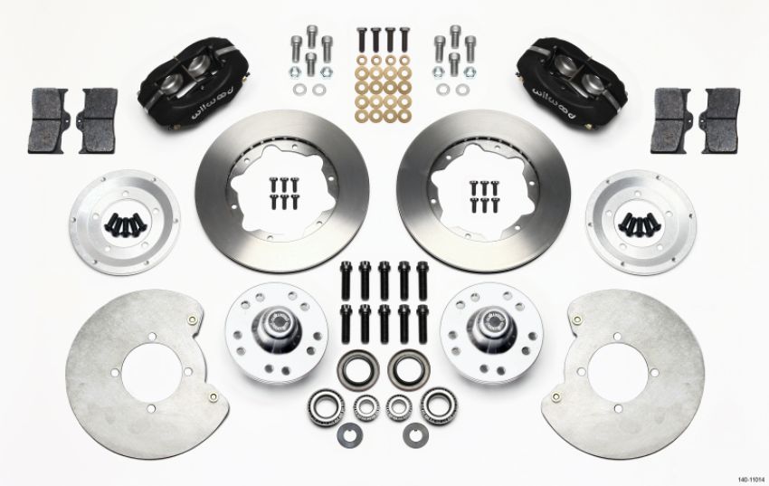 Wilwood 140-11014 Forged Dynalite Front Kit 11.00in 37-48 Ford Psgr. 360 Plate Mount