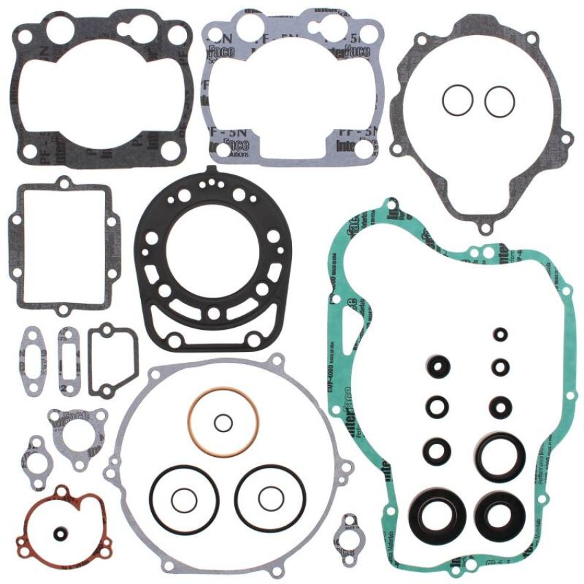 Vertex Pistons 811456 Vertex Gaskets 1992 Kawasaki KX250 Complete Gasket Kit w/ Oil Seals