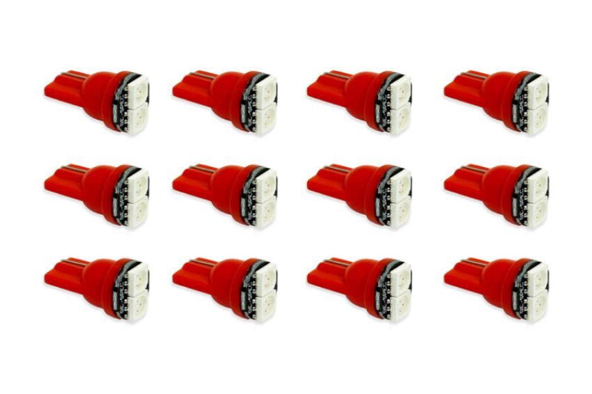 Diode Dynamics DD0036TW 194 LED Bulb SMD2 LED - Red Set of 12