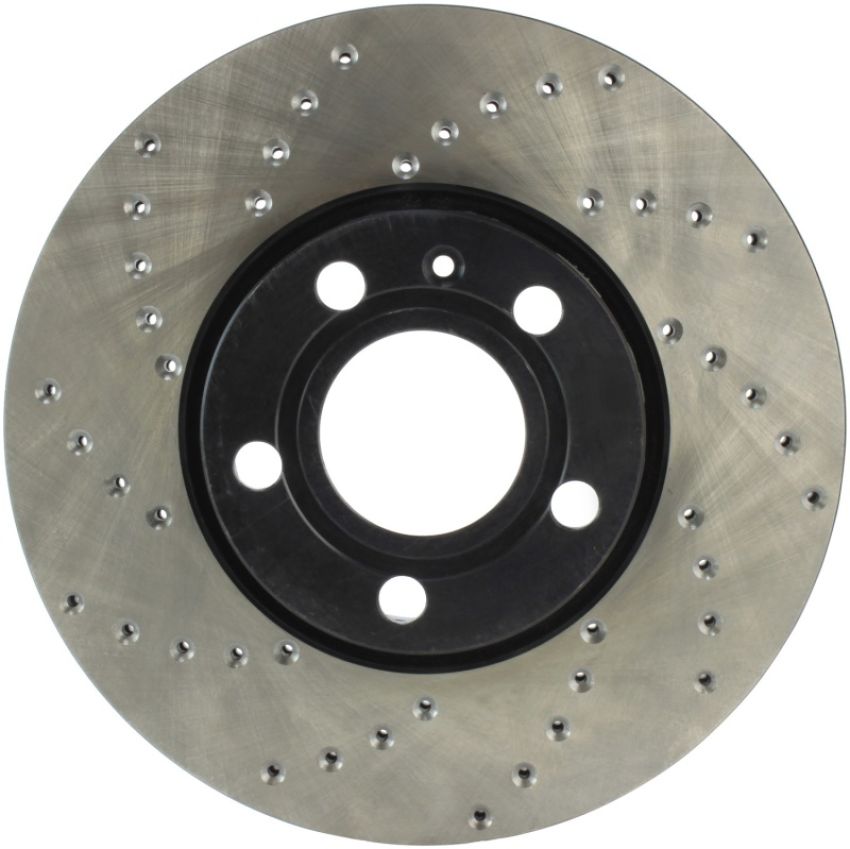 Stoptech 128.33039R 96-7/04 Audi A4 / 95-01 A6 / 7/98-05 VW Passat Right Front Drilled Rotor