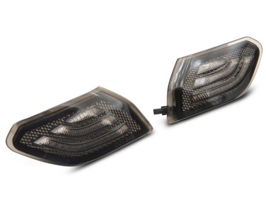 Raxiom J170484 18-23 Jeep Wrangler JL Axial Series LED Side Marker Lights- Smoked