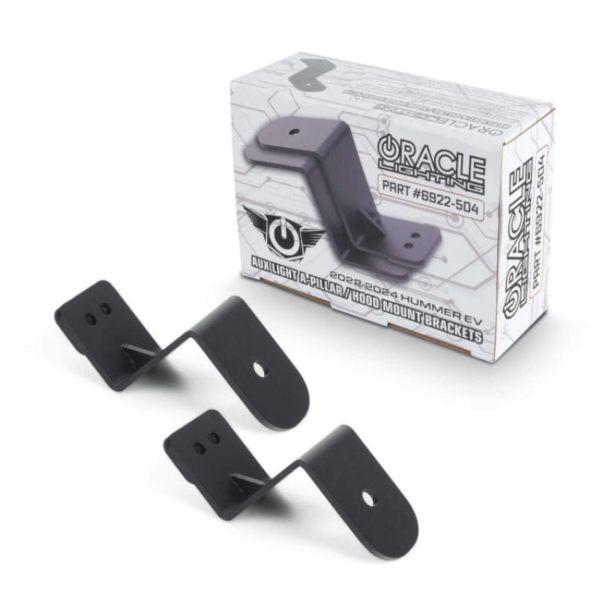 Oracle Lighting 6922-504 ORACLE Lighting 2022-2024 Hummer EV Aux Light A-Pillar/ Hood Mount Brackets