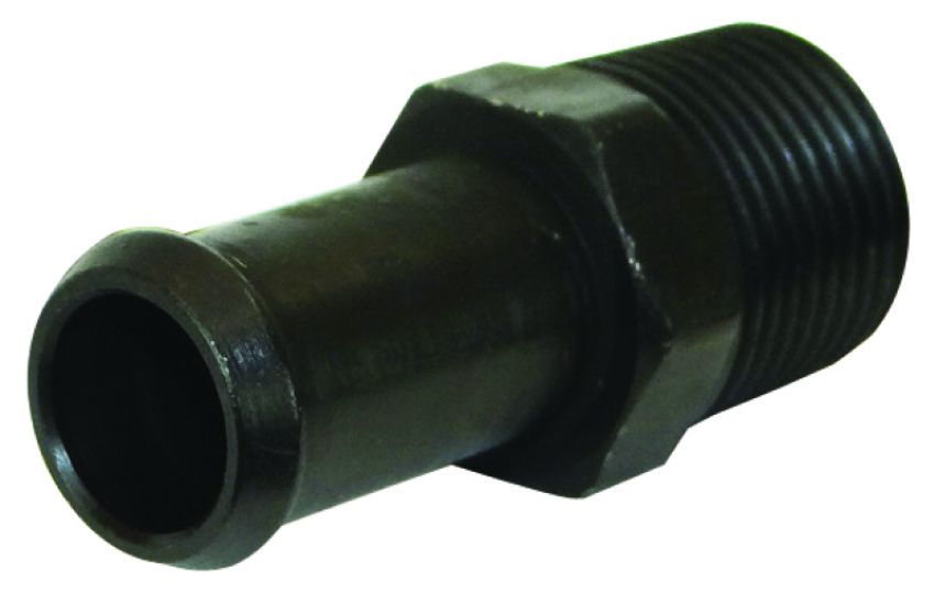 Moroso 65389 Air/Oil Separator Fuel Line Fitting - 3/8in to 1/2in Hose - Straight - Black - Single