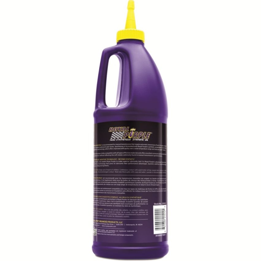 Royal Purple 26512 Synchromax Synthetic Manual Transmission Fluid (Canada) - 1 Quart