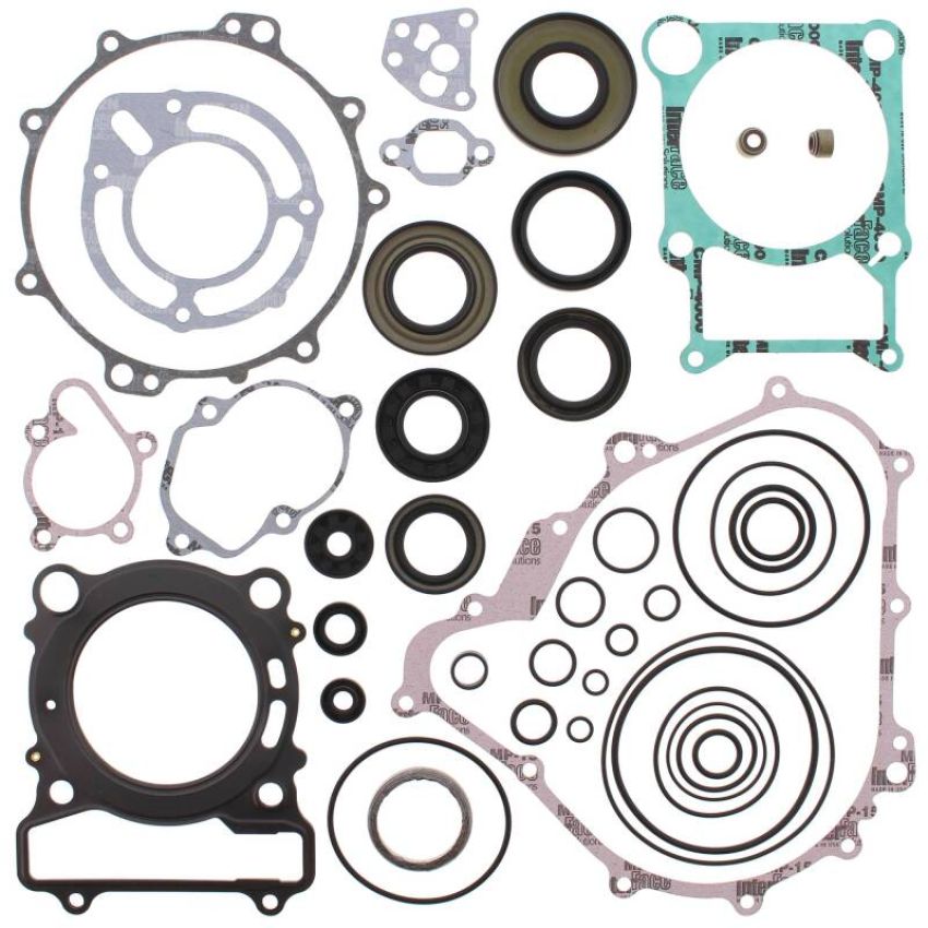 Vertex Pistons 811875 Vertex Gaskets 07-08 Yamaha YFM400 Grizzly IRS Complete Gasket Kit w/ Oil Seals