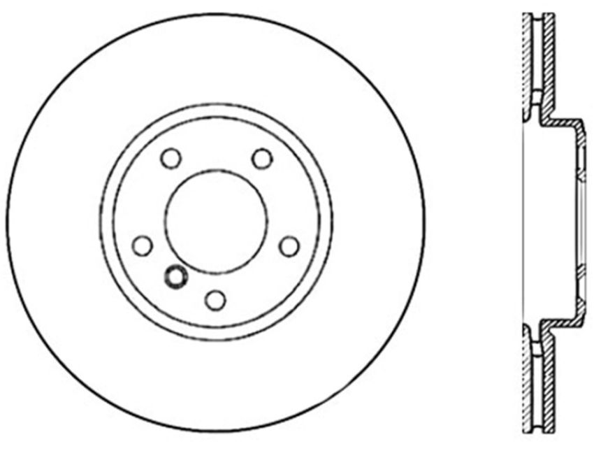 Stoptech 128.34112L Drilled Sport Brake Rotor