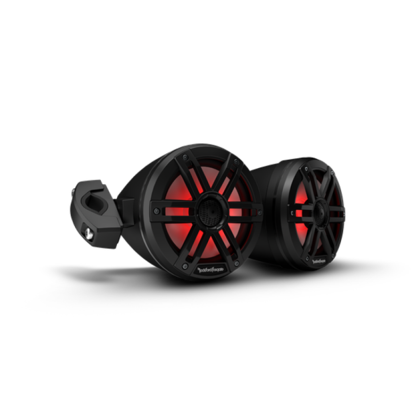 Rockford Fosgate M1WL-65MB 6.5in Color Optix Moto Can Speakers - Black