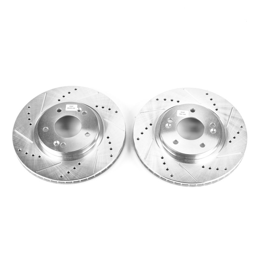 PowerStop JBR948XPR PowerStop Evolution Performance Drilled, Slotted & Plated Brake Rotor Pair