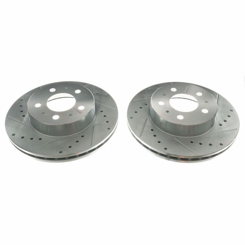 PowerStop AR8147XPR PowerStop Evolution Performance Drilled, Slotted & Plated Brake Rotor Pair