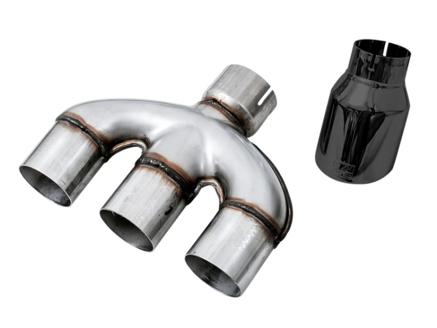 AWE Tuning 3810-53020 Honda Civic Si 10th Gen 1.5L Turbo Dual-to-Triple Tip Conversion Kit - Diamond Black Tip