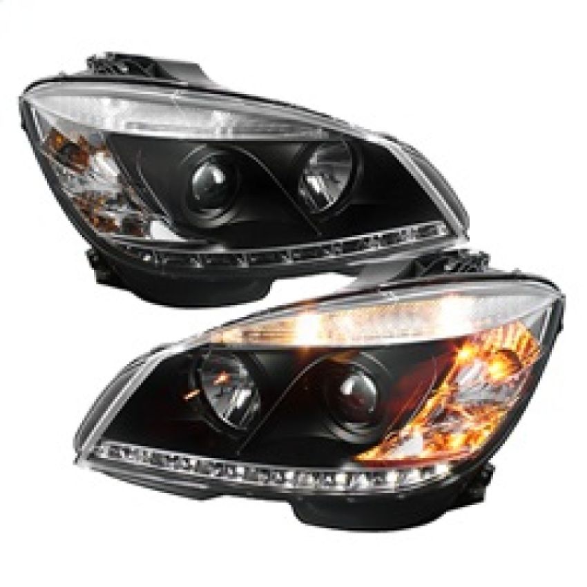 SPYDER 5042262 Projector Headlights - DRL - Black