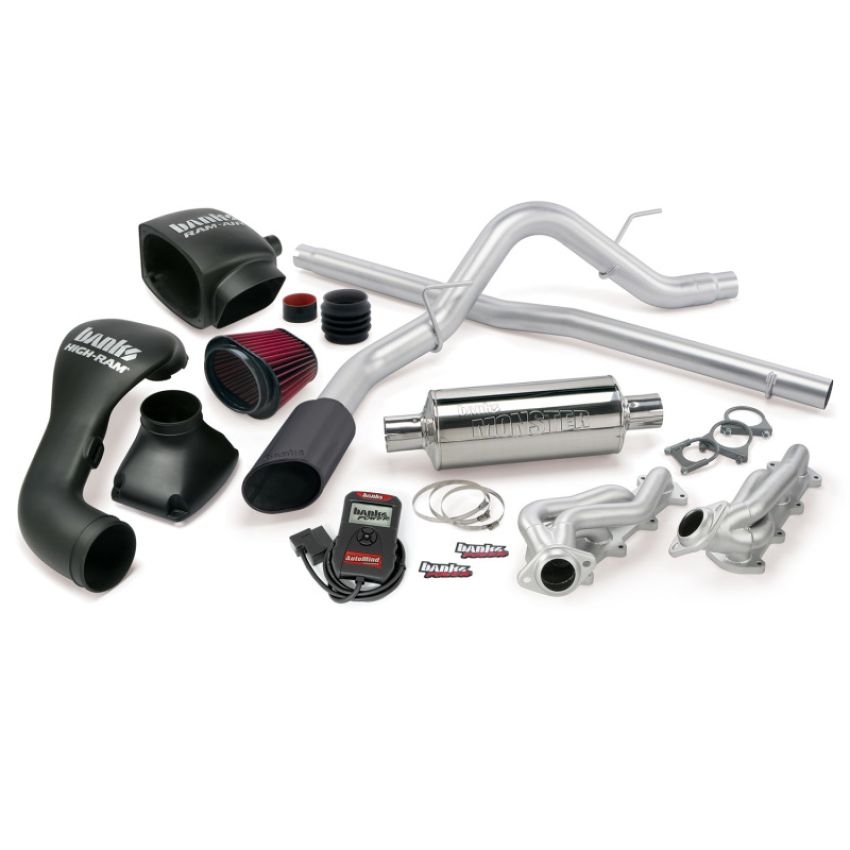Banks Power 48536-B 06-08 Ford 5.4L F-150 CCMB PowerPack System - SS Single Exhaust w/ Black Tip