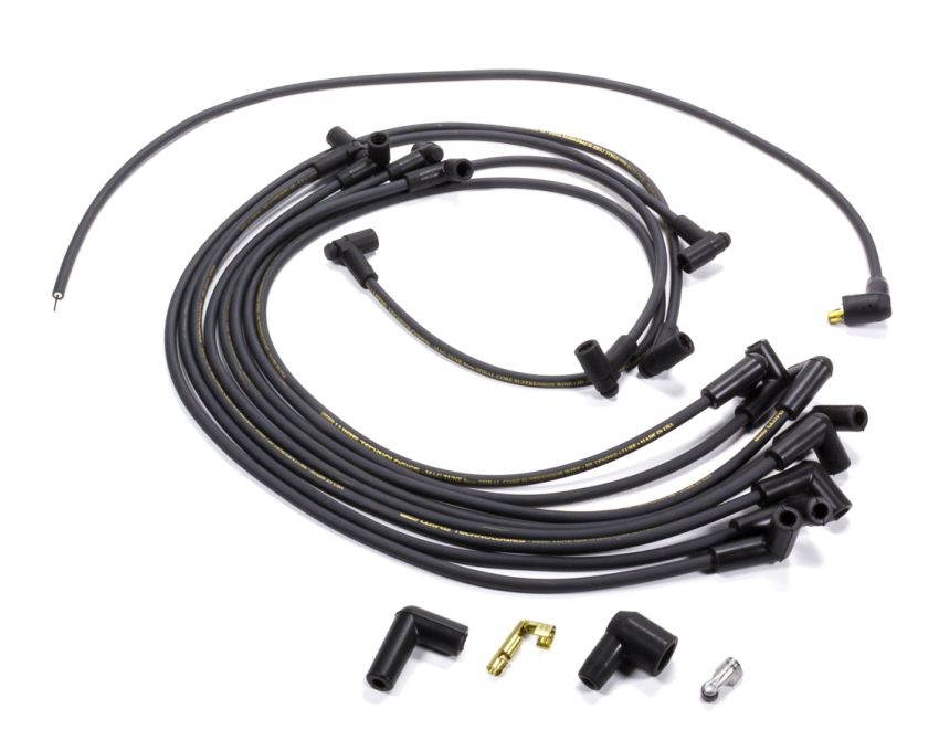 Moroso 9867M Small Block Chevrolet Under Header Unsleeved HEI 90 Degree Mag Tune Ignition Wire Set