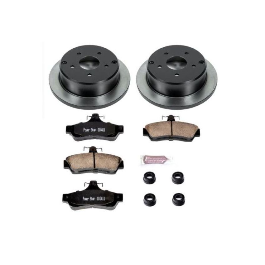 PowerStop KOE2935 OE Stock Replacement Low-Dust Ceramic Brake Pad and Rotor Kit