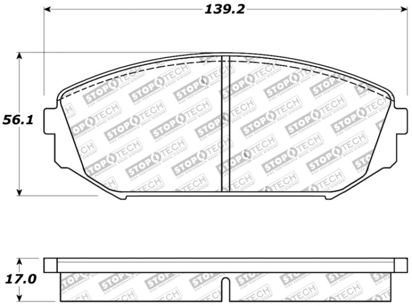 Stoptech 309.07930 Sport Brake Pads w/Shims and Hardware - Front