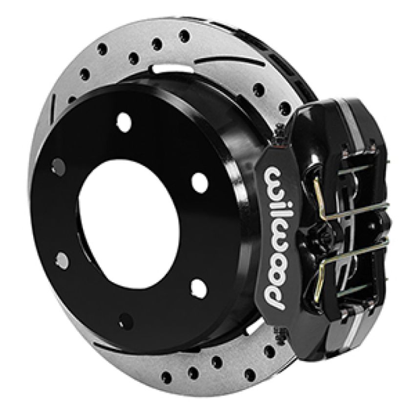 Wilwood 140-16711-D 63-87 C10/C15 DynaPro FDPLP Black Calipers 11in x .81in D/S Rotors 6-Lug Rear Disc Brake Kit