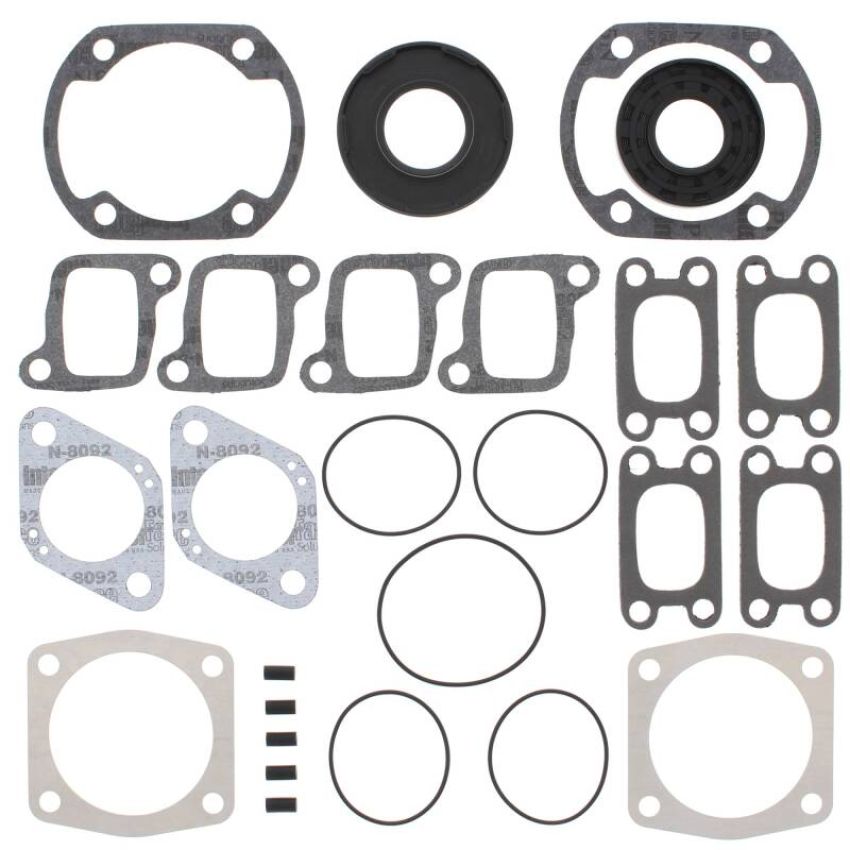 Vertex Pistons 711162C Vertex Gaskets 88-90 Ski-Doo Nordic 50 Complete Gasket Kit w/ Oil Seals