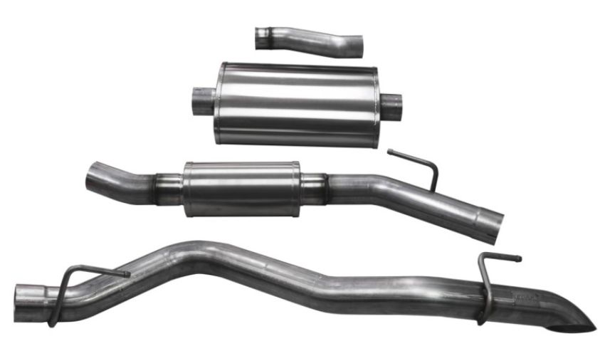 CORSA Performance 21063 Corsa 2020-2024 Jeep Gladiator JT 3.0in Cat-Back Touring Single Side Exit w/ Turn Down Tip