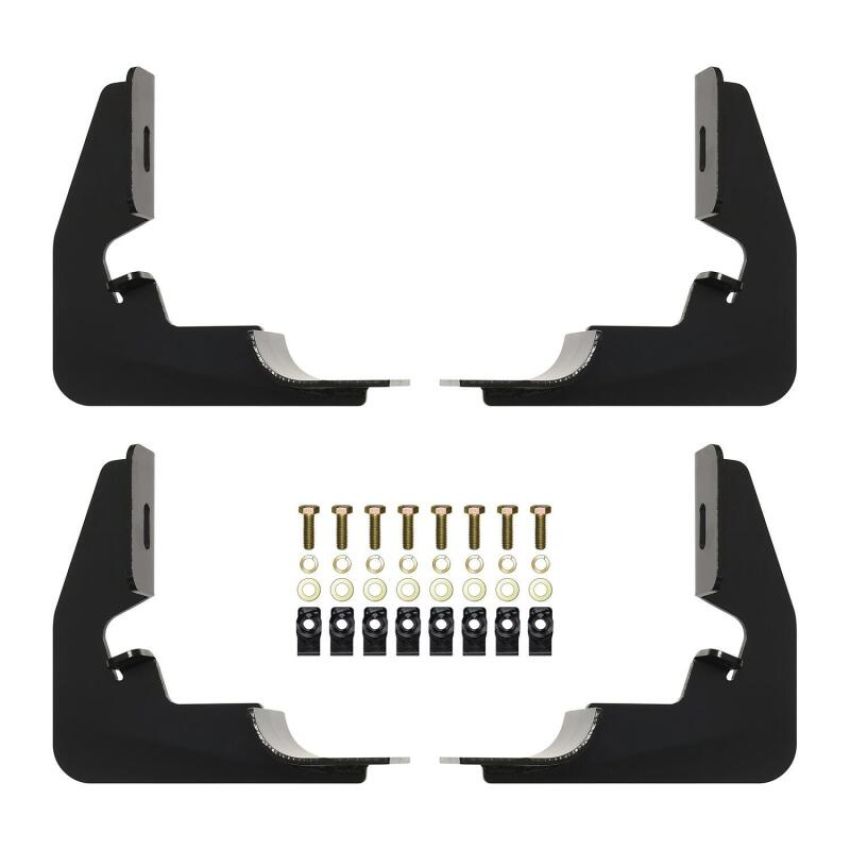 Westin 2014-2018 Chevy Silverado 1500 Reg Cab Premier Oval Nerf Step Bar Mount Kit - Black