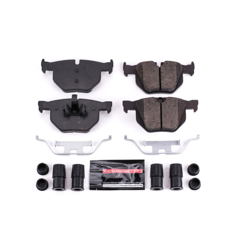 PowerStop Z23-1170 PowerStop - Z23 Daily Driver Carbon-Fiber Ceramic Brake Pads with Hardware Kit