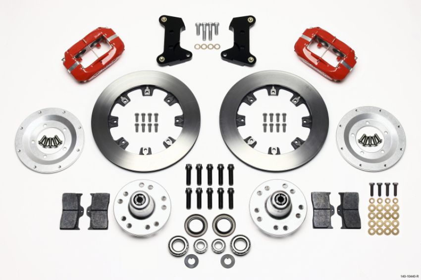 Wilwood 140-10440-R Forged Dynalite Front Kit 12.19in Red 74-80 Pinto/Mustang II Disc Spindle only