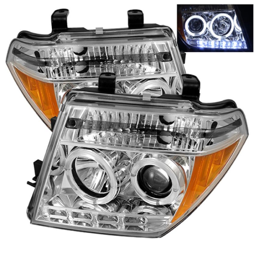 SPYDER 5011534 Projector Headlights - LED Halo - Chrome